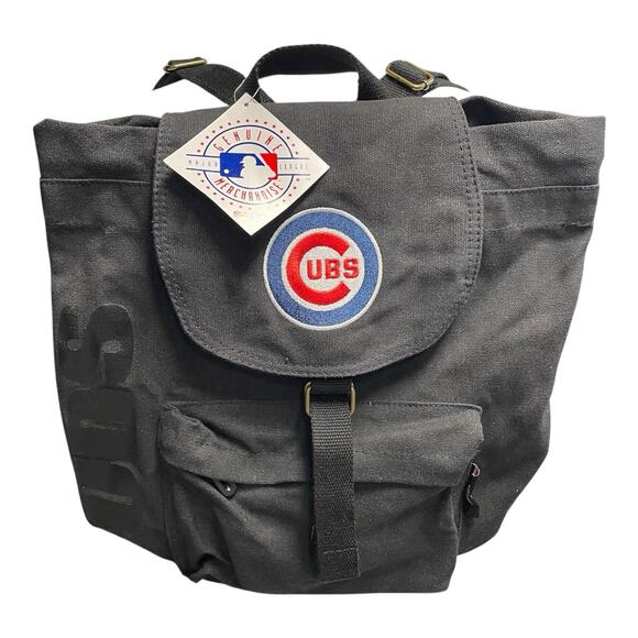 Genuine Merchandise Other - MLB Genuine Merchandise Chicago Cubs Backpack Black Adult Cinch NWT Adjustable